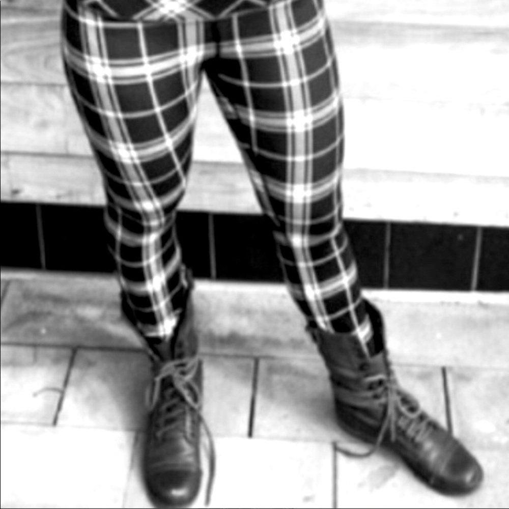 Lululemon high waist plaid leggings